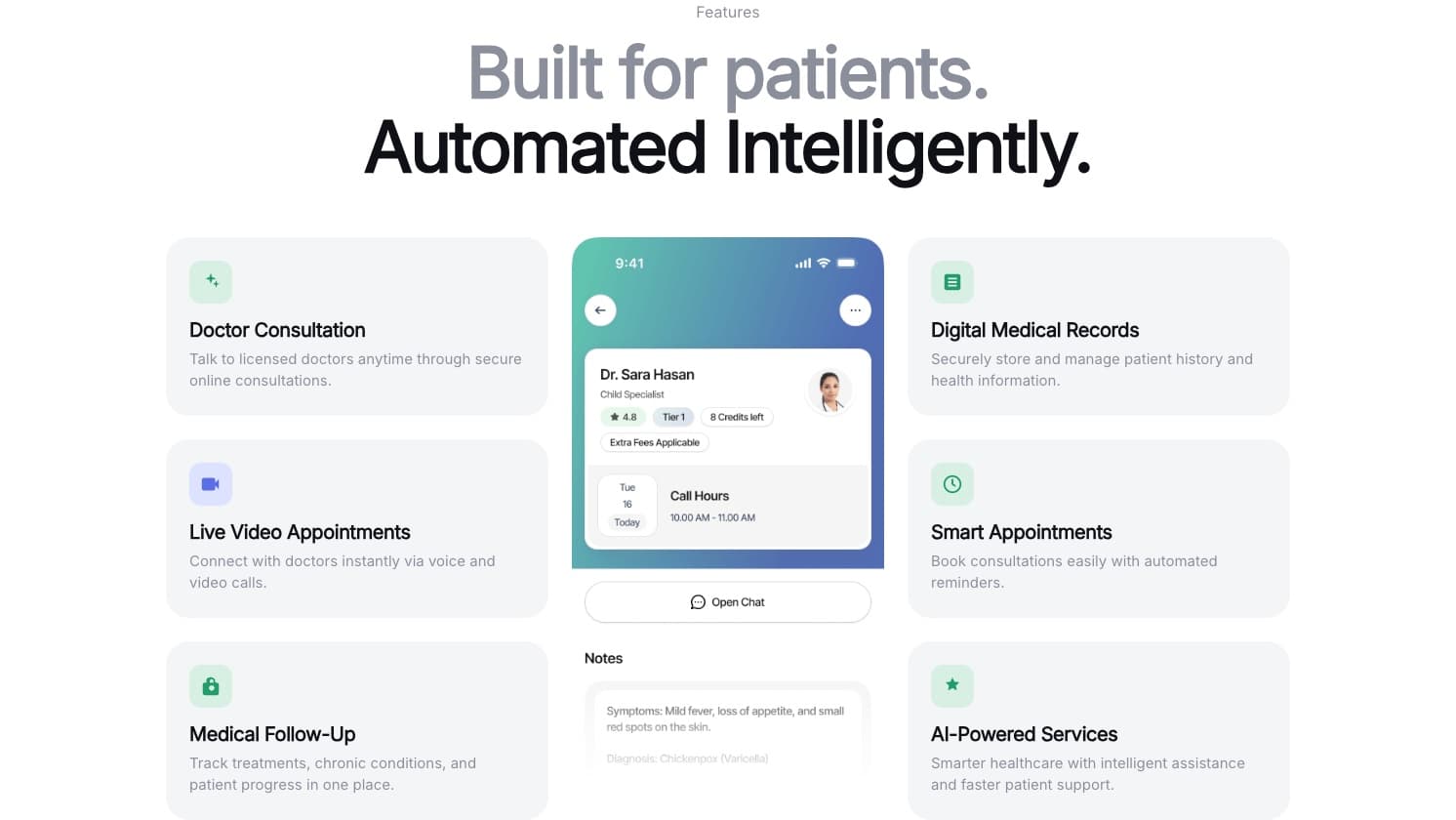 Patient features