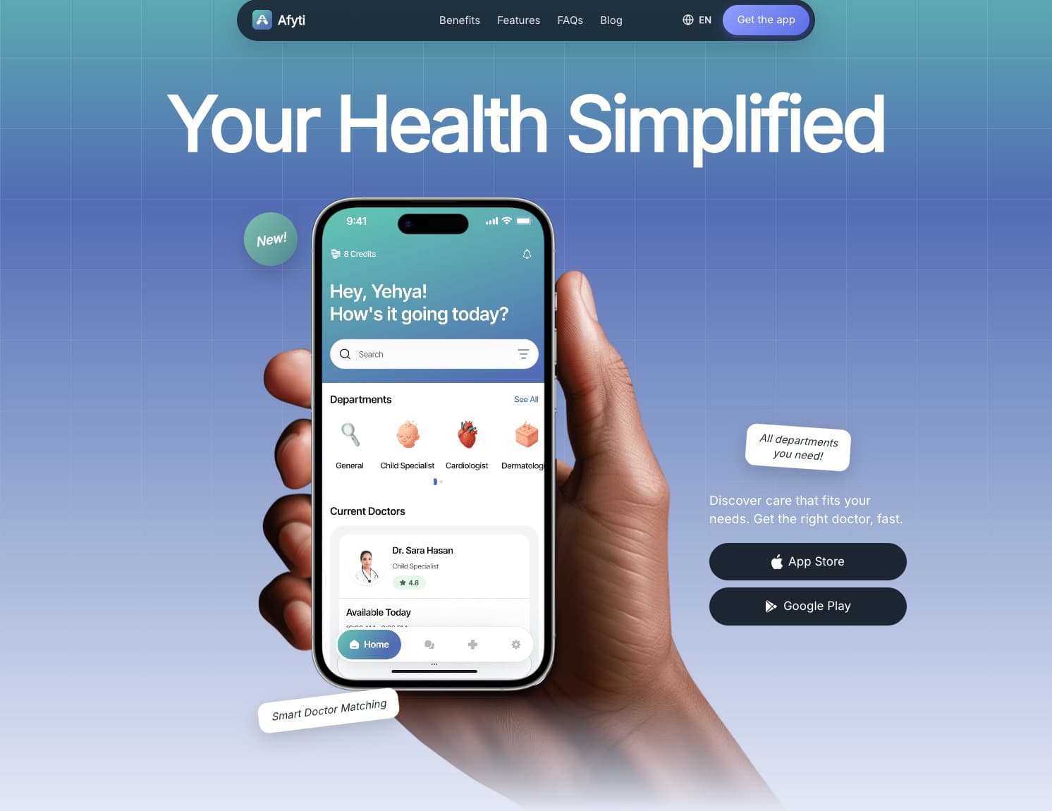 afyti.co landing page